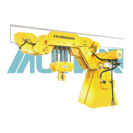 Ultra low clearance monorail pneumatic hoist