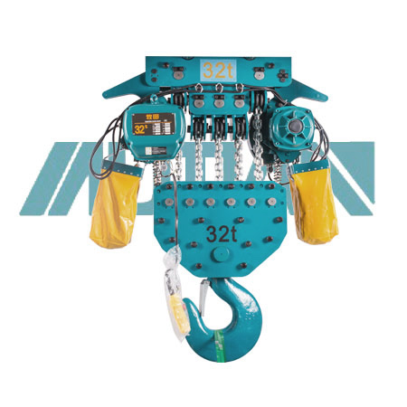 32 ton double row chain electric hoist