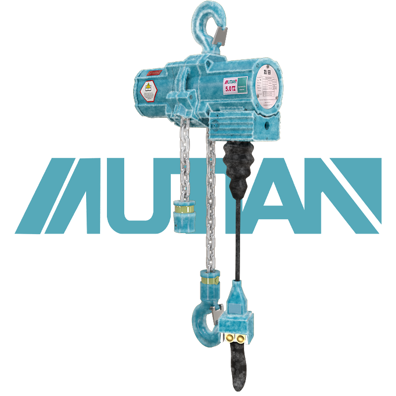 Mutian Cold-resistant pneumatic hoist The pneumatic hoist used in cold areas has strong pulling force and strong cold resistance